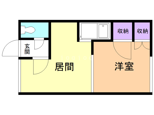 【旭町１１３ハイツＡの間取り】