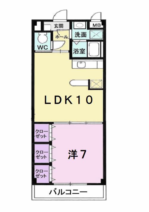 ナリッシュＦｕｊｉｓａｋａの間取り