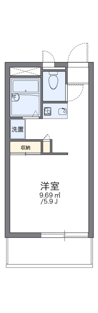 【レオパレスクレールの間取り】