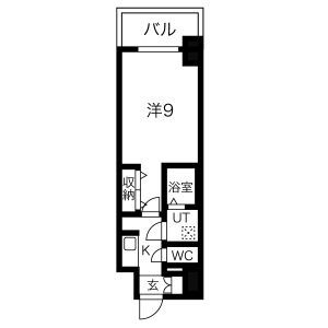 名古屋市東区葵のマンションの間取り