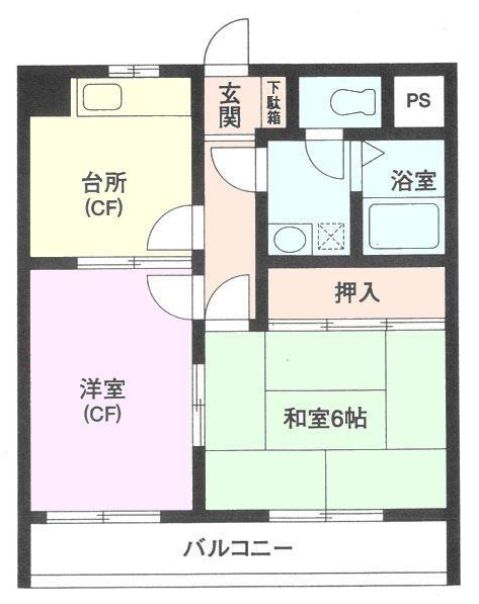 戸田市笹目のマンションの間取り