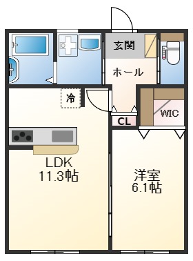 【HRヒメジXの間取り】