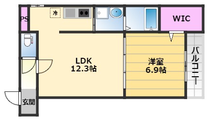 フジパレス堺石津川2番館の間取り