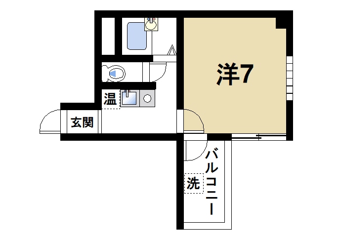 奈良市林小路町のマンションの間取り