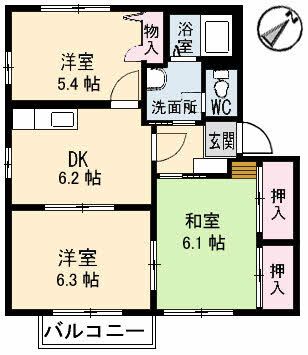 ヴィオラ片山　D棟の間取り