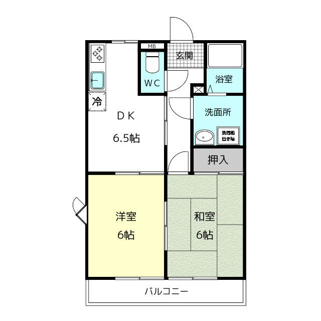 コロッセオ１１０　Ａ棟の間取り