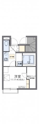 新城市城北のアパートの間取り