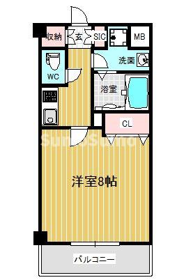 神戸市長田区菅原通のマンションの間取り