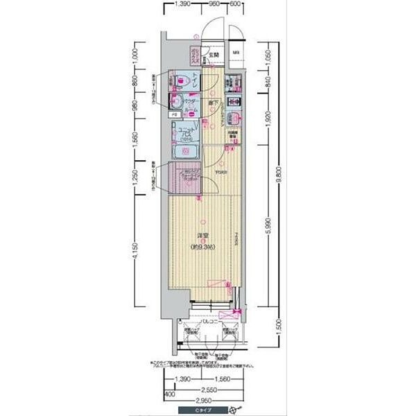 プレサンスTHE高岳の間取り