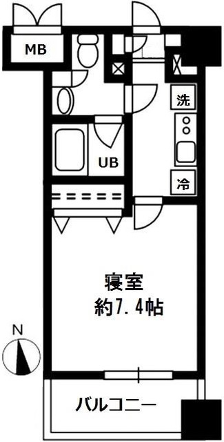 レジディア四谷三丁目の間取り