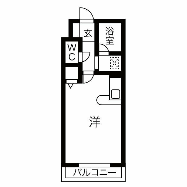 札幌市中央区南二十三条西のマンションの間取り