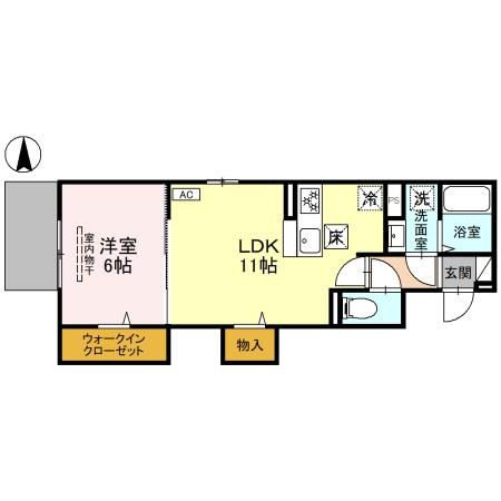 （仮称）D-room西京極殿田町PJ　C棟の間取り