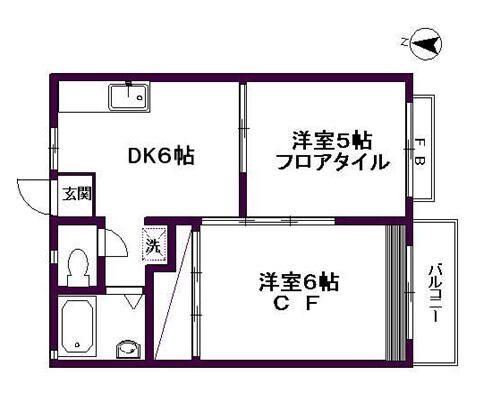 さいたま市浦和区本太のアパートの間取り