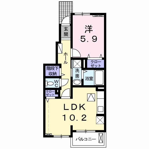 ゆうえんハイツの間取り