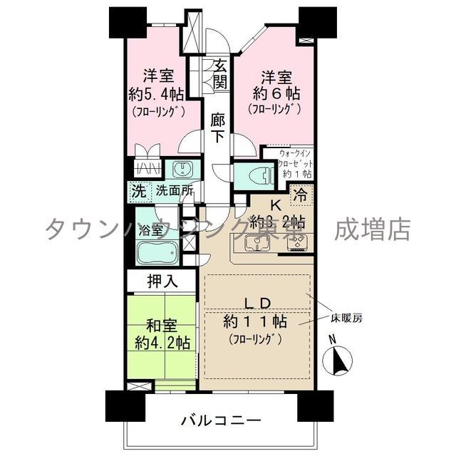 板橋区高島平のマンションの間取り