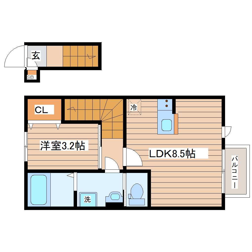 プログレス名取IIの間取り