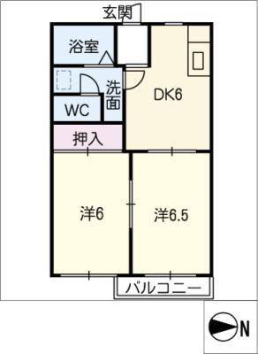 タウニー川西の間取り