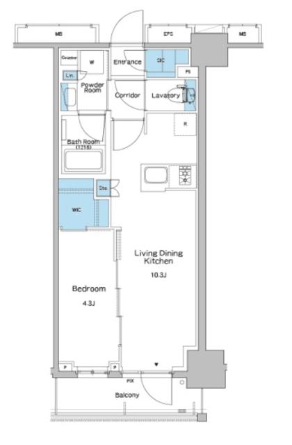 板橋区志村のマンションの間取り