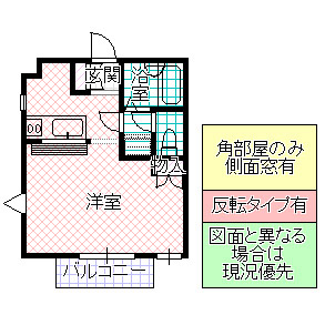 ストロベリーフィールズ Cの間取り