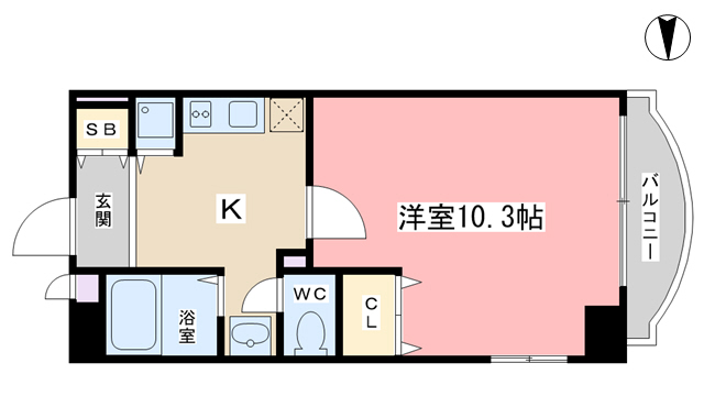 シャルト椥辻の間取り