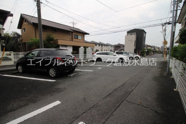 【倉敷市福島のアパートの駐車場】