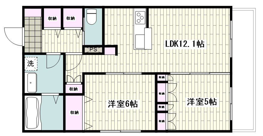 横浜市戸塚区原宿のマンションの間取り