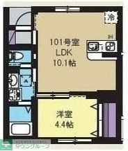 【横浜市鶴見区市場東中町のアパートの間取り】