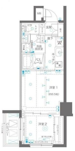 新宿区下落合のマンションの間取り