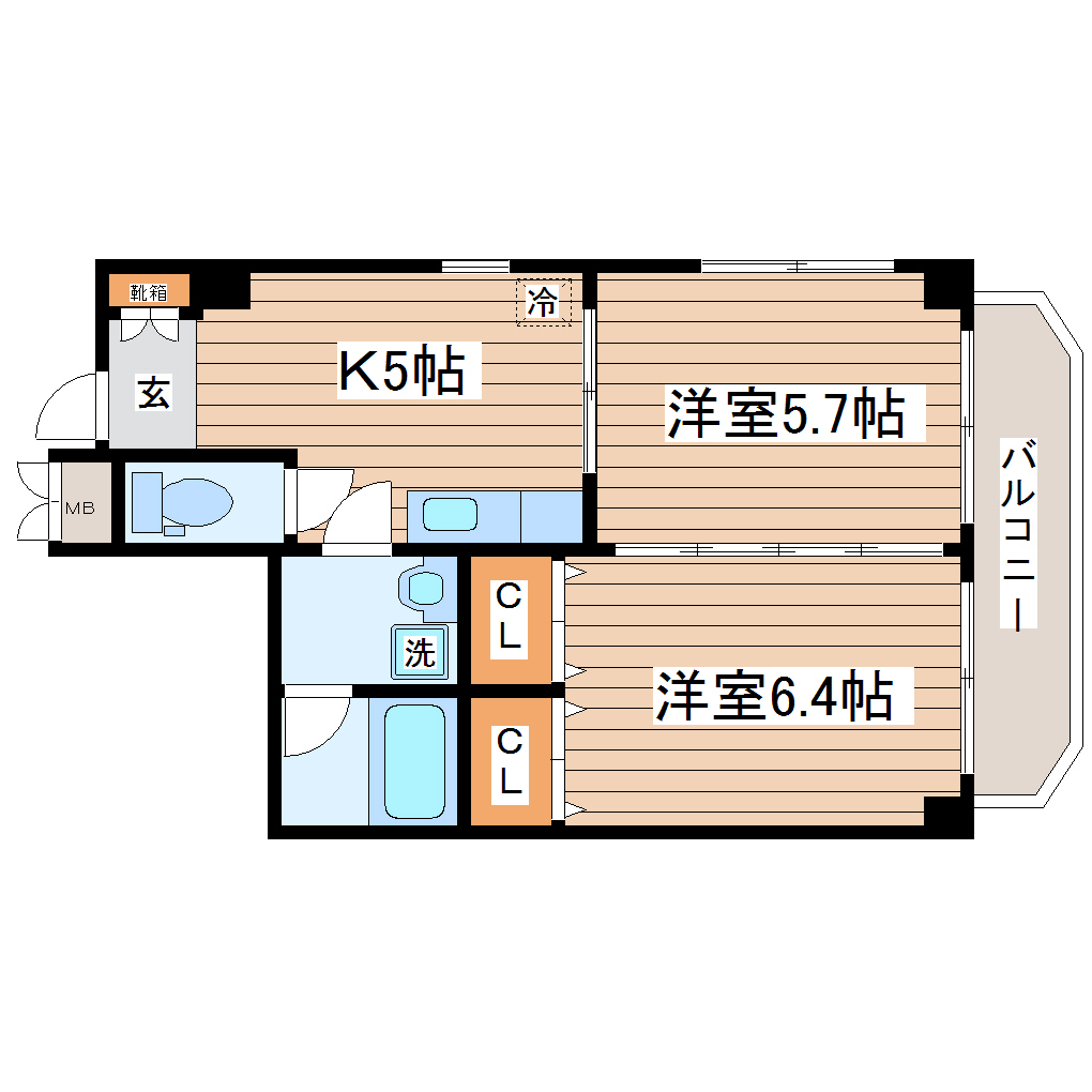 フィオーレ壱番館の間取り