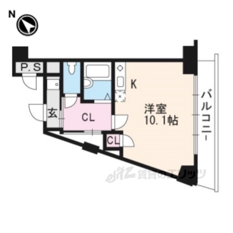 草津市笠山のマンションの間取り