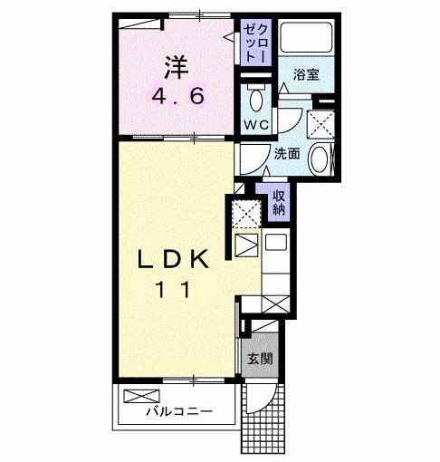 アリウム Ｃ　103号室の間取り