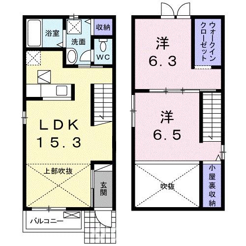 仲多度郡多度津町大字青木のアパートの間取り