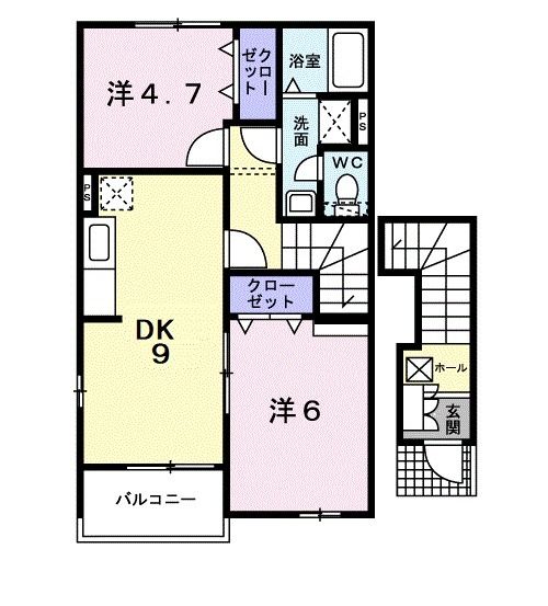 スパーブＡの間取り