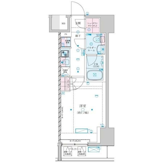 GENOVIA川崎VIIの間取り