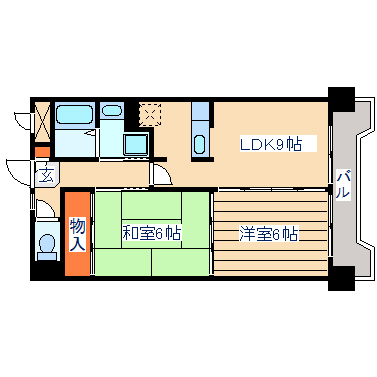 福田町レジデンスの間取り