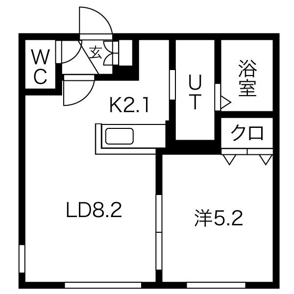 ルーク南８条の間取り