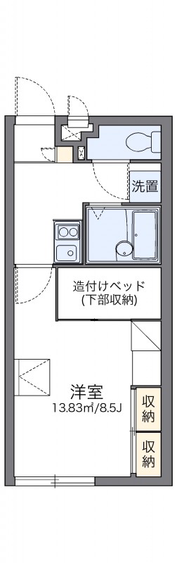 島尻郡南風原町 2階建 築21年の間取り写真