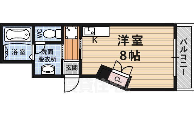 クレーデル四条の間取り