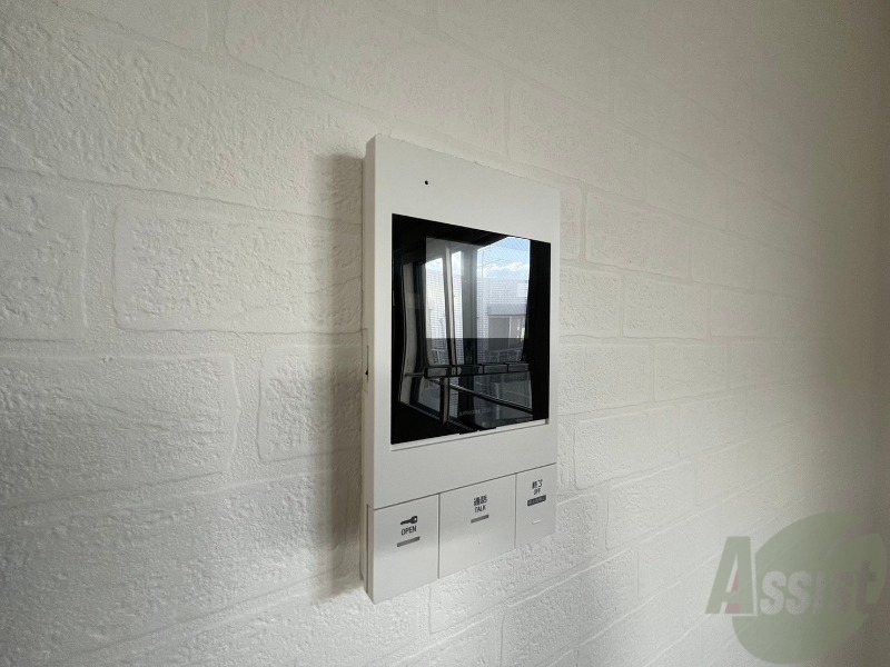 セキュリティ　インターホンです。オートロック付きで安心のマンションです。