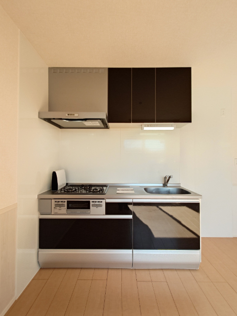 キッチン　３口グリル付きガスコンロ