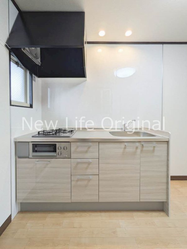 キッチン　グリル付2口コンロでお料理の幅も広がります☆