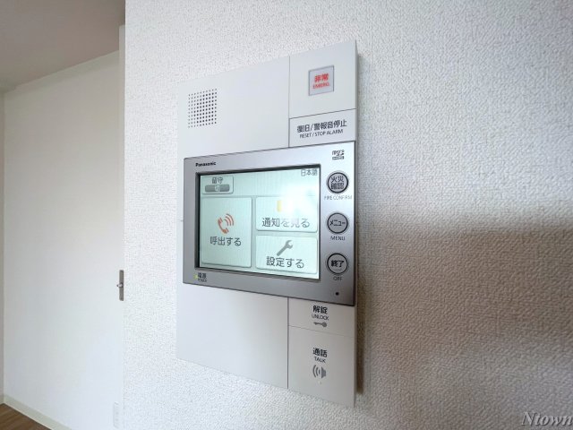 セキュリティ　モニター付きインターホンです