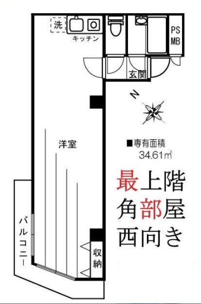 トーカン新宿第2キャステールの間取り写真