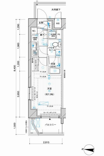 東京メトロ半蔵門線 押上駅 徒歩3分 7階建 築16年の間取り写真