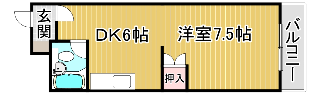 クローバーズマンション広和の間取り写真