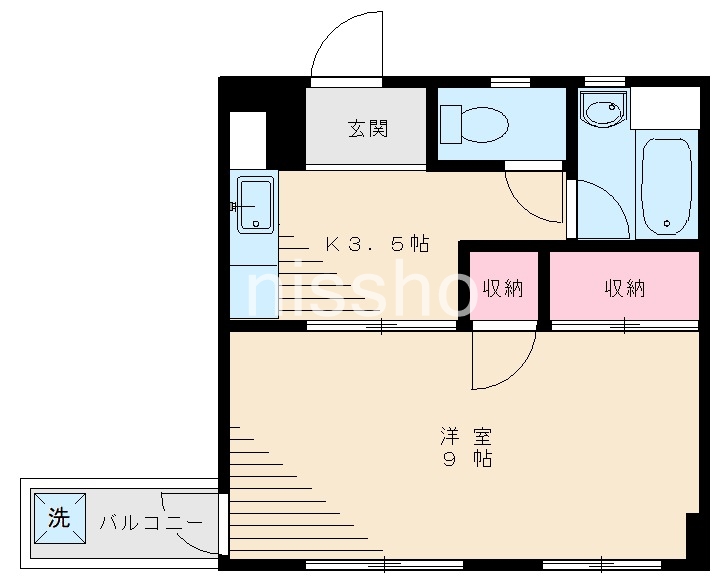 第二百萬石マンションの間取り写真