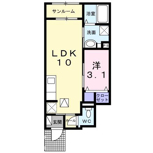 ＪＲ山陽本線 西明石駅 徒歩11分 2階建 築6年の間取り写真