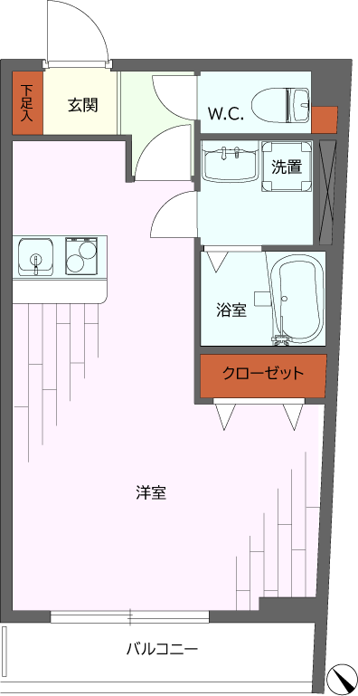 第22宮庭マンションの間取り写真