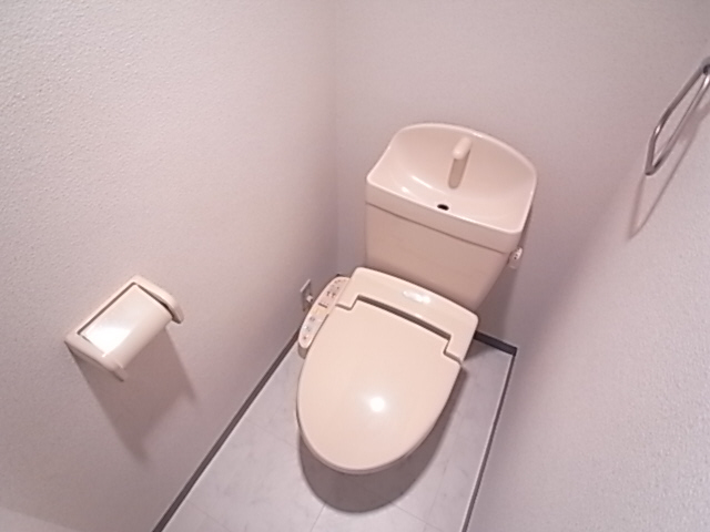 トイレ　ウォシュレット付のトイレですよ。
