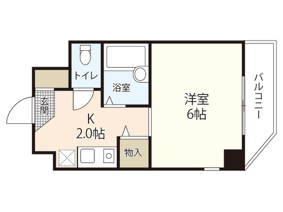 広島市安佐南区安東のマンションの間取り